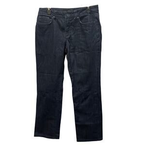 Nine West Broadway jeans size 6 waist 27 bootcut dark denim wash cotton blend